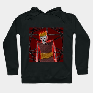 King skull artwork Hoodie